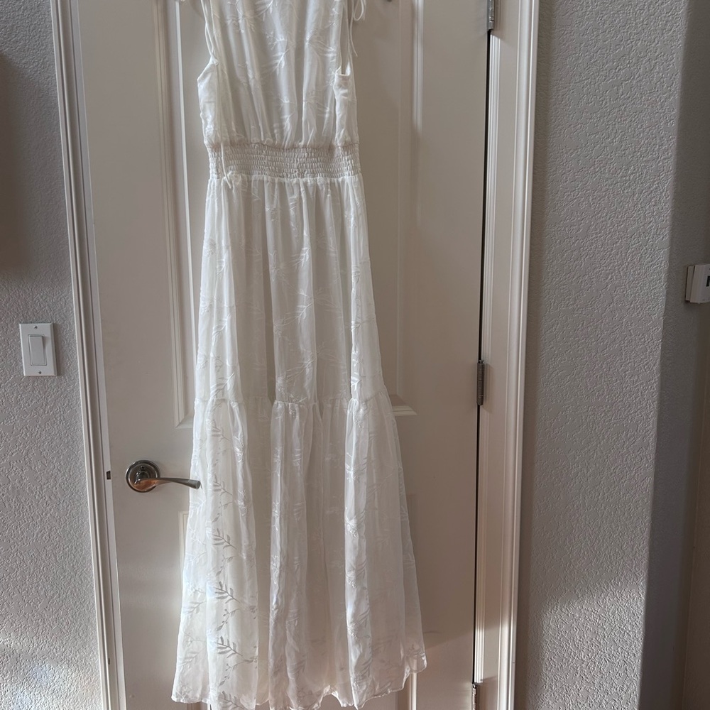 Lulus Time Well Spent Maxi Length Floral Embroidered Dress. Coastal. Cottage. - Picture 10 of 15